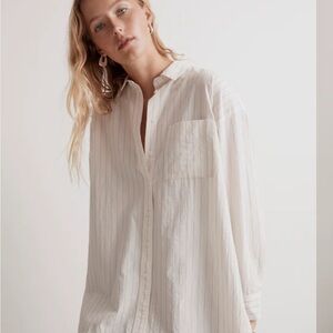 Madewell White Button Down Shirt